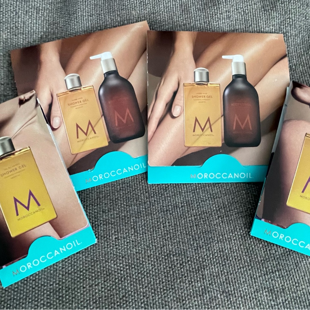 Moroccanoil 4 Shower Gel Cleanser  2 Body Lotion Moisturizer Sampler Set
